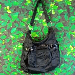 👜 🍒 Kenneth Cole Reaction Black Nylon Tote Bag